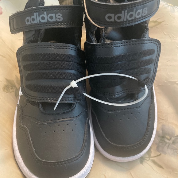 Kids Adidas High Top Velcro Sneakers - Picture 1 of 4